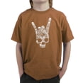 thumbnail image 1 of LA Pop Art Boy's Word Art T-shirt - Heavy Metal Genres, 1 of 2