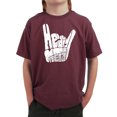 thumbnail image 1 of LA Pop Art Boy's Word Art T-shirt - Heavy Metal, 1 of 2