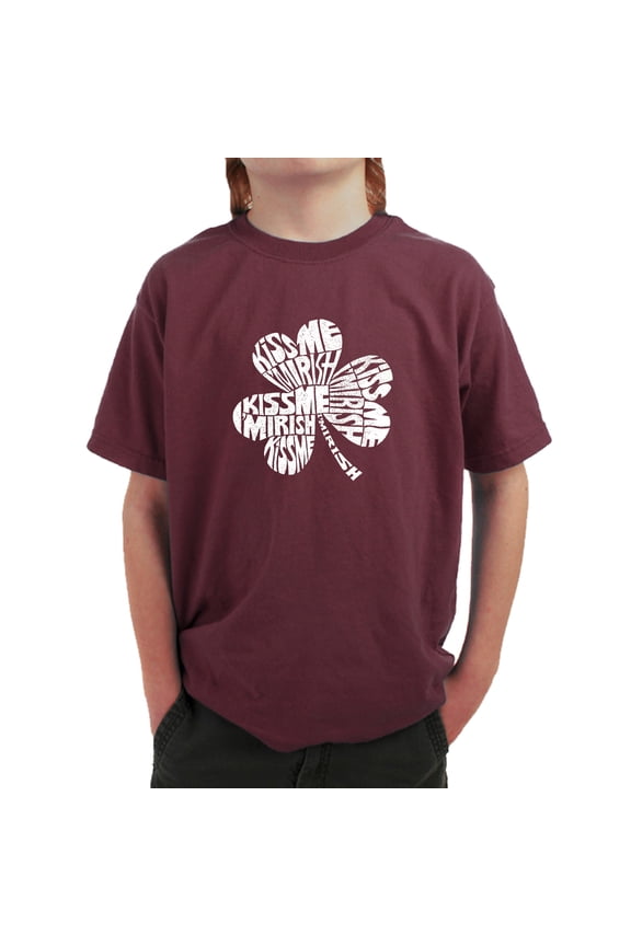 Boy's Word Art T-shirt - KISS ME I'M IRISH