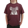 thumbnail image 1 of LA Pop Art Boy's Word Art T-shirt - Koala, 1 of 2
