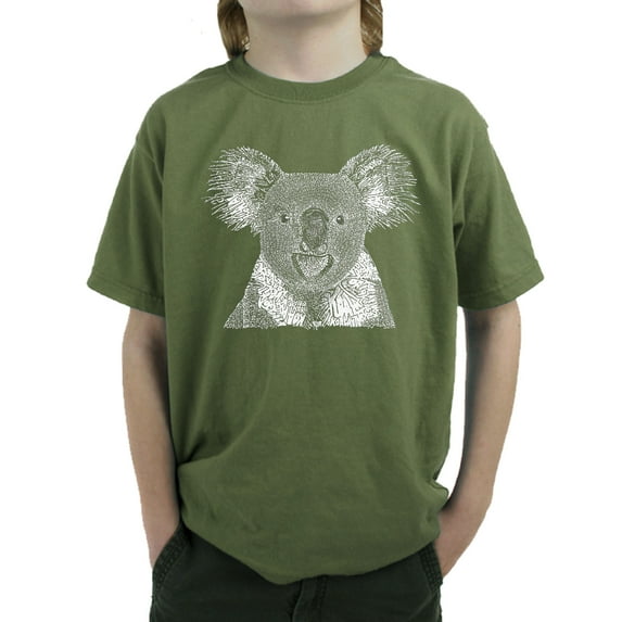 LA Pop Art Boy's Word Art T-shirt - Koala