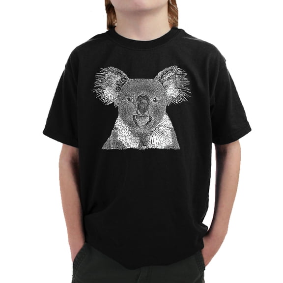 LA Pop Art Boy's Word Art T-shirt - Koala