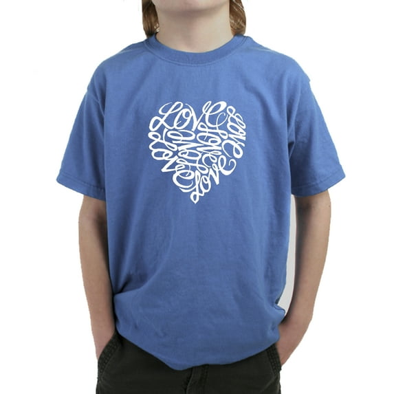 LA Pop Art Boy's Word Art T-shirt - LOVE