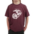 thumbnail image 1 of LA Pop Art Boy's Word Art T-shirt - LYRICS TO THE MARINES HYMN, 1 of 2