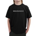 thumbnail image 1 of LA Pop Art Boy's Word Art T-shirt - LYRICS TO THE MARINES HYMN, 1 of 2