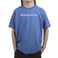thumbnail image 1 of LA Pop Art Boy's Word Art T-shirt - LYRICS TO THE MARINES HYMN, 1 of 2