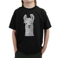 thumbnail image 1 of LA Pop Art Boy's Word Art T-shirt - Llama, 1 of 2