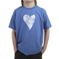 thumbnail image 1 of LA Pop Art Boy's Word Art T-shirt - Lots of Love, 1 of 2