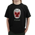 thumbnail image 1 of LA Pop Art Boy's Word Art T-shirt - MEXICAN WRESTLING MASK, 1 of 2