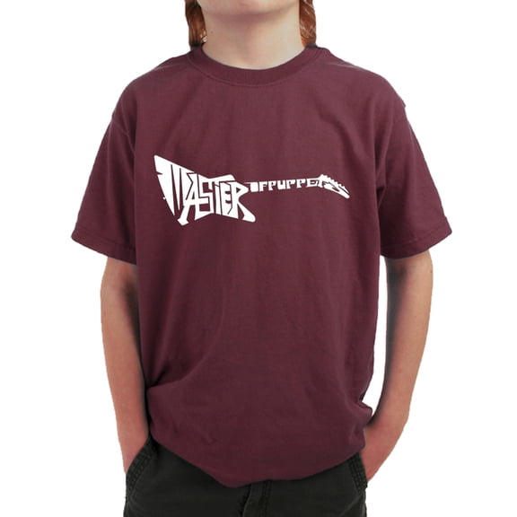 LA Pop Art Boy's Word Art T-shirt - Master of Puppets