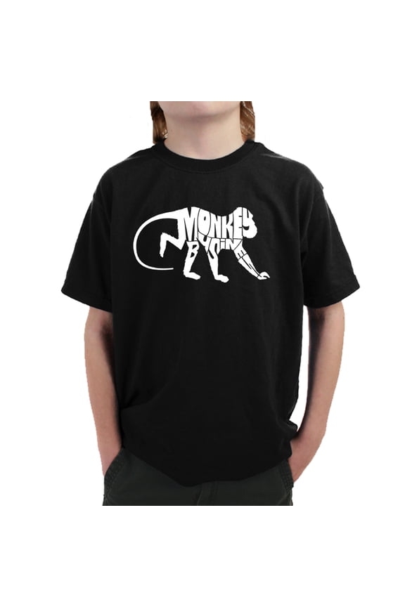 Boy's Word Art T-shirt - Monkey Business