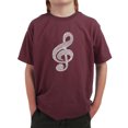 thumbnail image 1 of LA Pop Art Boy's Word Art T-shirt - Music Note, 1 of 2