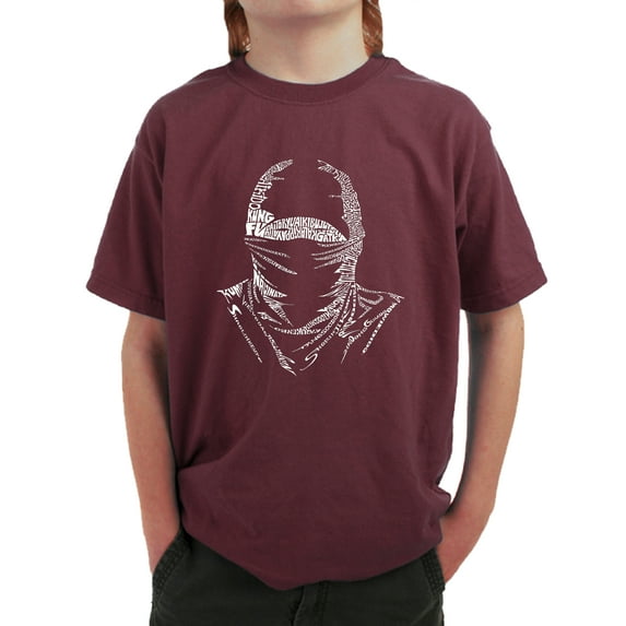 LA Pop Art Boy's Word Art T-shirt - NINJA