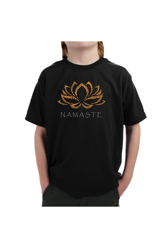 Boy's Word Art T-shirt - Namaste