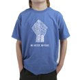 thumbnail image 1 of LA Pop Art Boy's Word Art T-shirt - No Justice, No Peace, 1 of 2