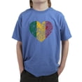 thumbnail image 1 of LA Pop Art Boy's Word Art T-shirt - One Love Heart, 1 of 2