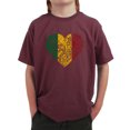 thumbnail image 1 of LA Pop Art Boy's Word Art T-shirt - One Love Heart, 1 of 2