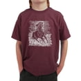 thumbnail image 1 of LA Pop Art Boy's Word Art T-shirt - POPULAR HORSE BREEDS, 1 of 2