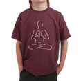 thumbnail image 1 of LA Pop Art Boy's Word Art T-shirt - POPULAR YOGA POSES, 1 of 2