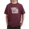 thumbnail image 1 of LA Pop Art Boy's Word Art T-shirt - Pug Face, 1 of 2