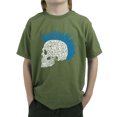 thumbnail image 1 of LA Pop Art Boy's Word Art T-shirt - Punk Mohawk, 1 of 2