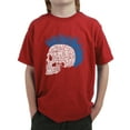 thumbnail image 1 of LA Pop Art Boy's Word Art T-shirt - Punk Mohawk, 1 of 2