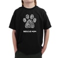 thumbnail image 1 of LA Pop Art Boy's Word Art T-shirt - Rescue Mom, 1 of 2