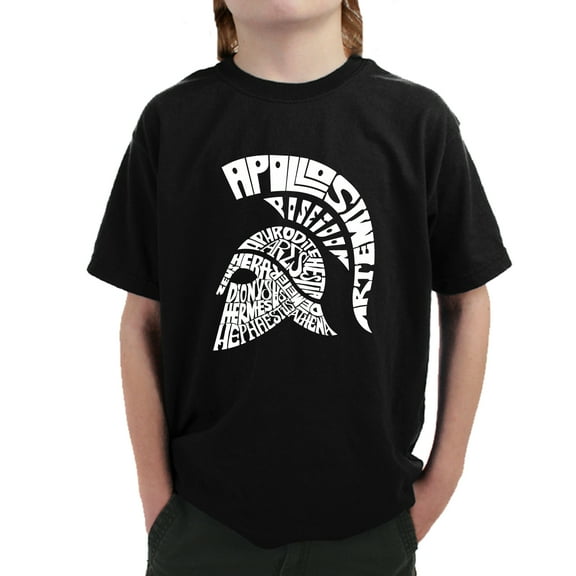 LA Pop Art Boy's Word Art T-shirt - SPARTAN
