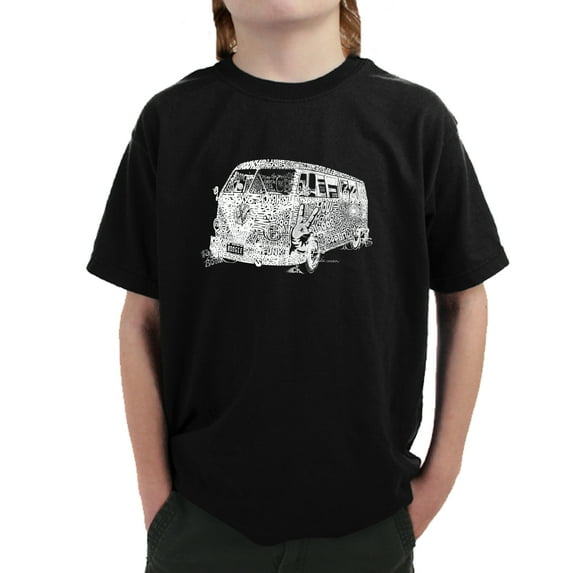 LA Pop Art Boy's Word Art T-shirt - THE 70'S