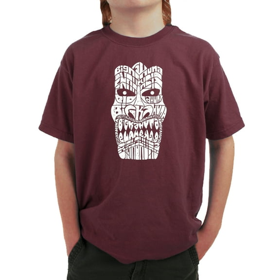 LA Pop Art Boy's Word Art T-shirt - TIKI - BIG KAHUNA