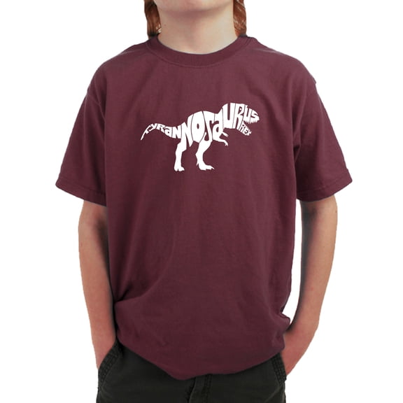 LA Pop Art Boy's Word Art T-shirt - TYRANNOSAURUS REX