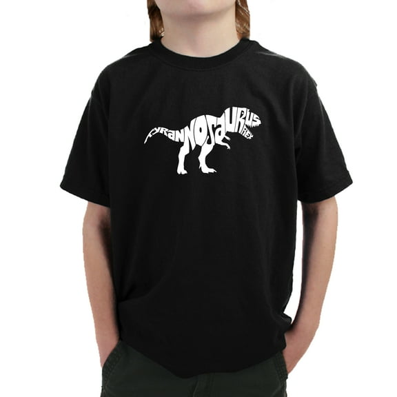 LA Pop Art Boy's Word Art T-shirt - TYRANNOSAURUS REX