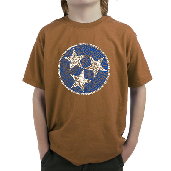 LA Pop Art Boy's Word Art T-shirt - Tennessee Tristar