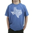 thumbnail image 1 of LA Pop Art Boy's Word Art T-shirt - The Great State of Texas, 1 of 2