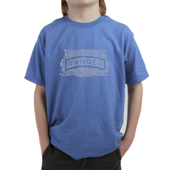 LA Pop Art Boy's Word Art T-shirt - The US Ranger Creed