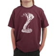 thumbnail image 1 of LA Pop Art Boy's Word Art T-shirt - Tyles of Snakes, 1 of 2
