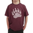 thumbnail image 1 of LA Pop Art Boy's Word Art T-shirt - Types of Bears, 1 of 2