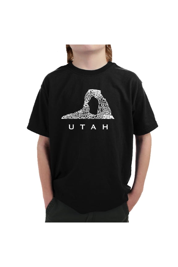 Boy's Word Art T-shirt - Utah