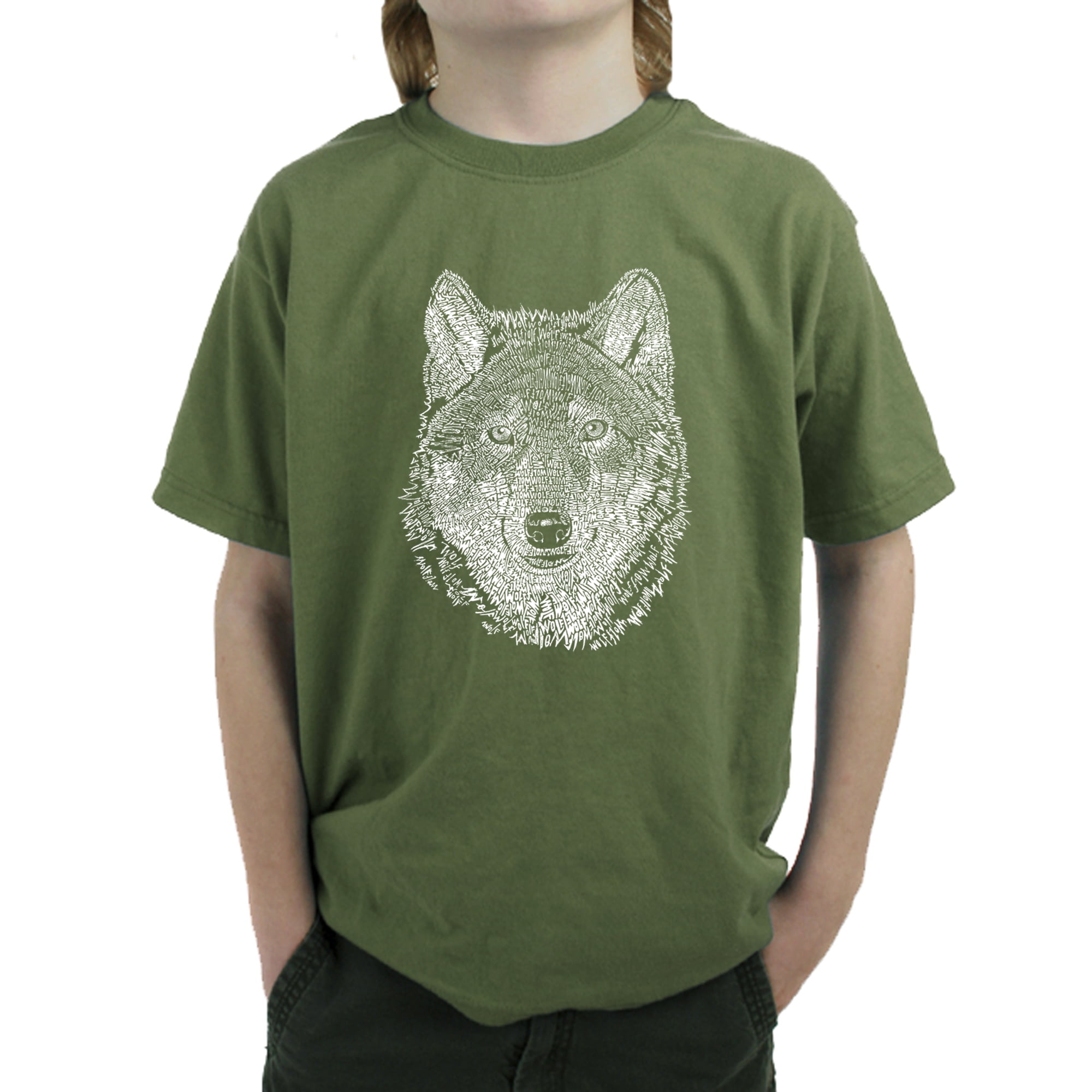 boys wolf t shirt