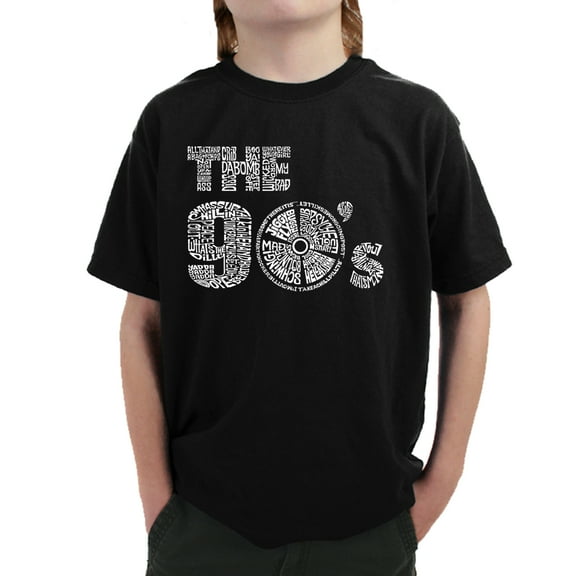 LA Pop Art Boys Word Art T-shirt - 90s - LA Pop Art