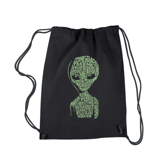 LA Pop Art Drawstring Backpack - Alien