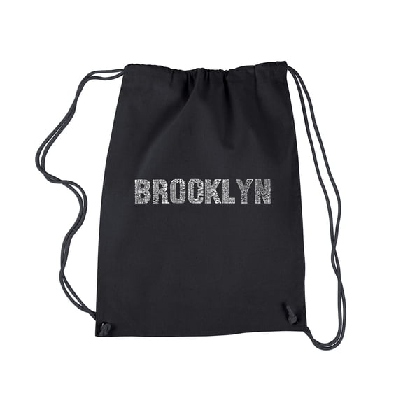 LA Pop Art Drawstring Backpack - BROOKLYN NEIGHBORHOODS