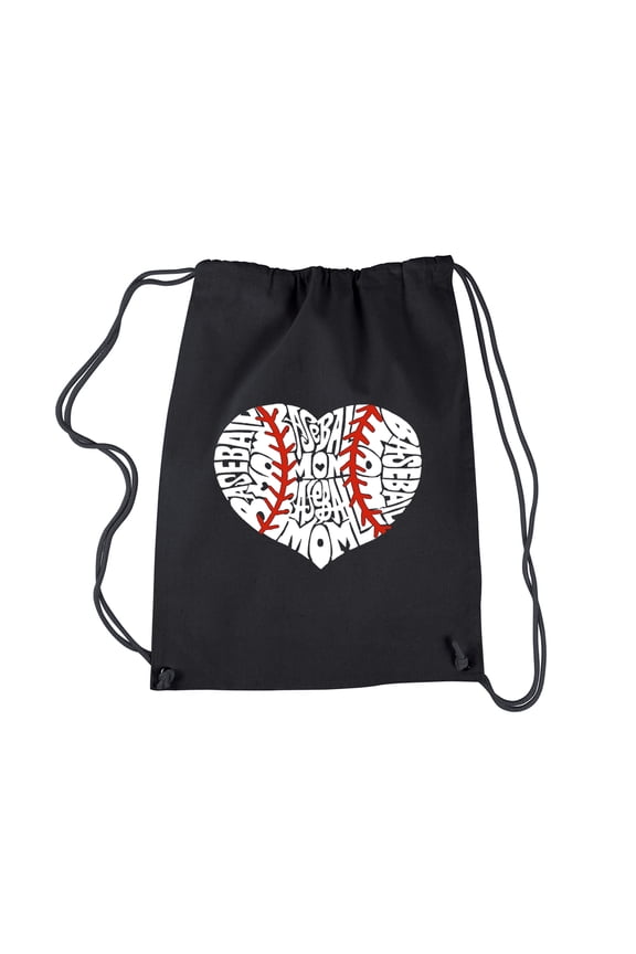 Drawstring Backpack - Baseball Mom