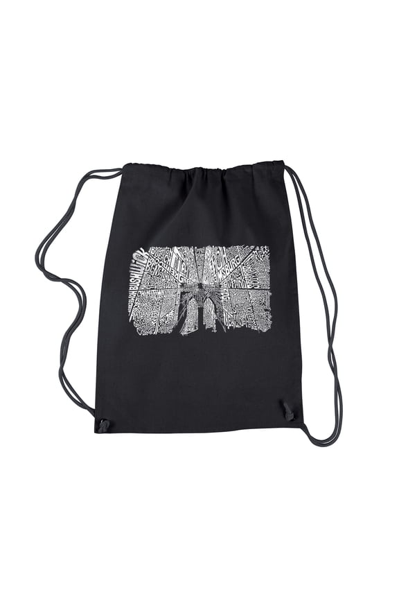 Drawstring Backpack - Brooklyn Bridge