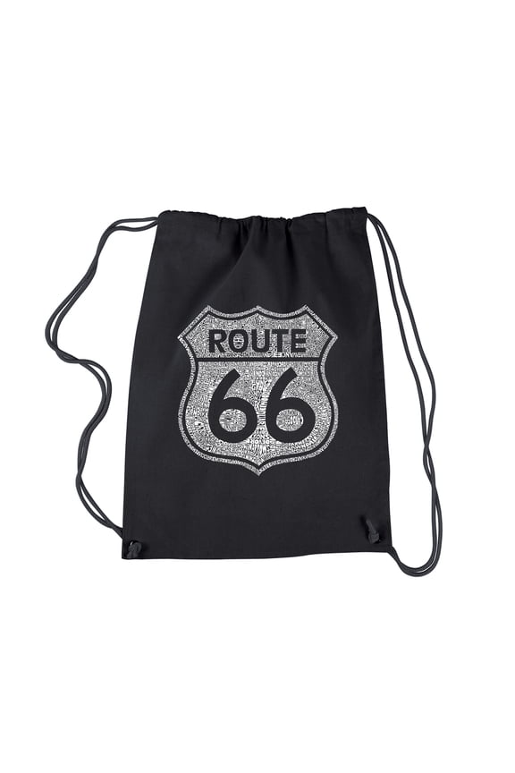 Drawstring Backpack - CITIES ALONG THE LEGENDARY ROUTE 66