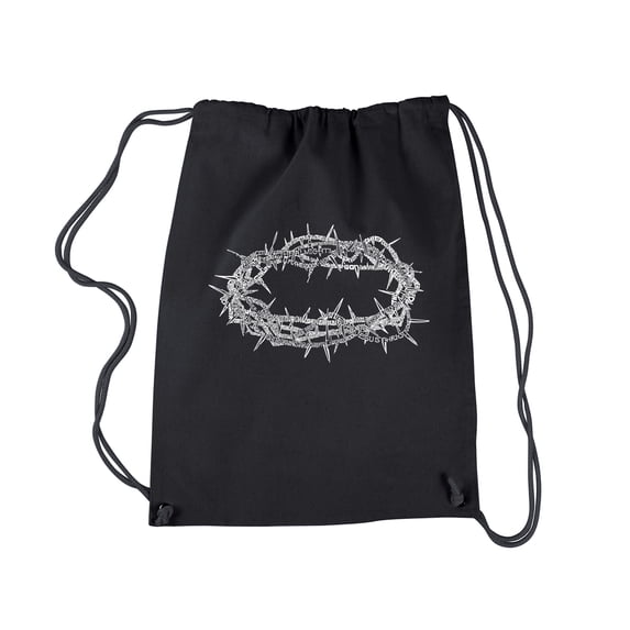 LA Pop Art Drawstring Backpack - CROWN OF THORNS