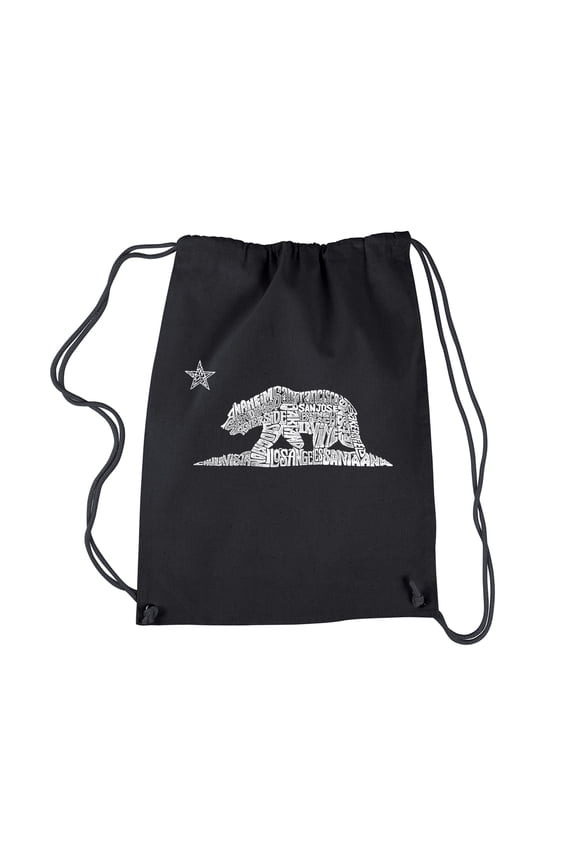 Drawstring Backpack - California Bear