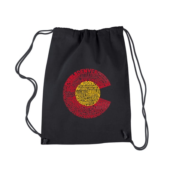 LA Pop Art Drawstring Backpack - Colorado