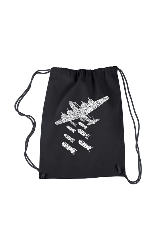Drawstring Backpack - DROP BEATS NOT BOMBS
