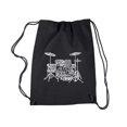 thumbnail image 1 of LA Pop Art Drawstring Backpack - Drums, 1 of 2